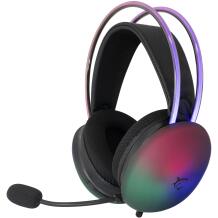 White Shark Laidinis žaidimų ausinės FIREFLY-B, 250g, 20-20000Hz, 117dB, 2x3.5mm, USB, 50mm, RGB apšvietimas