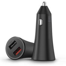 Super jaudīgs universāls auto 12–24V dubultais ātrās uzlādes lādētājs 37 W USB-A USB-C melns GDS4147GL Xiaomi