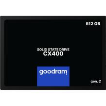 Goodram Kietasis diskas SSD CX400-G2 SSDPR-CX400-512-G2, 512 GB, SATA III 6 Gb/s, 550 MB/s, 500 MB/s, 2,5''