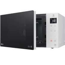Stilīga premium klases brīvi stāvoša mikroviļņu krāsns ar 23 L ietilpību 1000 W jaudu un baltu minimalistisku dizainu MS23NECBW LG
