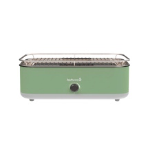 Barbecook E-Carlo elektriskais galda grils balkonam un terasei 2500W 3 sildīšanas līmeņi 38.5x28.5cm BC-ELE-1002 Paris Green