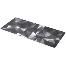 Endorfy hiirepad Crystal Black XL EY6B008, 900mm, 400mm, must, hall, valge, kangas, kumm, õmmeldud servad, niiskuskindel
