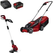 Einhell Akutoituv Rikkumismasin GE-CM 18/30 4326623, 30cm, 18V, 4Ah, 25l, 3 lõikekõrguse positsiooni, harjadeta mootor