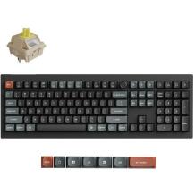 Keychron клавиатура V6U-D4 8000 Гц, Bluetooth 5.3, RGB LED, 4000 мАч, 660 ч времени работы, PBT клавиши