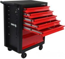 Servisa instrumentu skapis, 7 atvilktnes, 93.2x66.5x45.3cm YT-09000 YATO