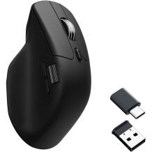 Keychron USB optiline hiir M6S-A72, 12000 DPI, 2 kerimisratast, 300 IPS, 800 mAh aku, must