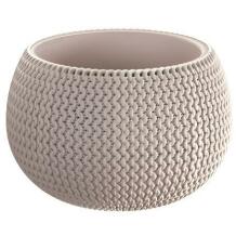 Prosperplast Gėlių vazonas Splofy Bowl 7268200, 110mm, 140mm, apvalus, rudas, plastikas