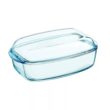 Glass container with lid 4.5L rectangular Essentials 33x19xH13cm 33465A Pyrex