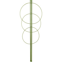 Dārza augu atbalsta gredzeni, 3 gredzeni 0,75m BIOOGROD 721307, 75 cm augstums, 27,5 cm platums
