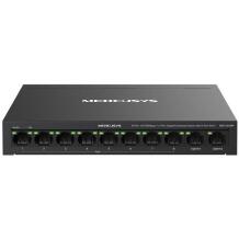 Mercusys MS110CMP tinklo komutatorius, 10xRJ-45, 2xGigabit, 220V, 1.31A, PoE, juodas