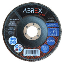 Slīpējamais disks lapiņu 125mm G100 cirkonijs ABREX