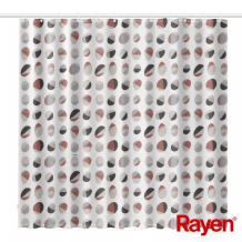 Занавеска для душа 180x200см белая / пестрая, PEVA 01235017 RAYEN