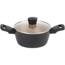 Russell Hobbs Opulence pott RH01669BEU7, 20cm, must, alumiinium, mitte kleepuv, nõudepesumasinas sobiv