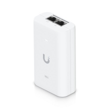 PoE+ maitinimo adapteris 30 W su Gigabit RJ45 duomenų įėjimu + PoE+ išėjimas 48 V DC U PoE+ Baltas Ubiquiti