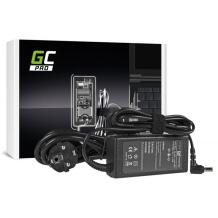 Green Cell Зарядное устройство AD01P, 65W, 19V, 100-240V, 1 штекер, 1 кабель, Адаптер, Защита от перегрева