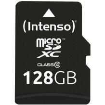 Intenso mälukaart MicroSDXC 3413491 128 GB, lugemiskiirus 25 MB/s, klass 10, veekindel, põrutuskindel, SD adapter