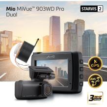 Mio automobilių vaizdo registratorius MiVue 903WD Pro 5415N9260004, 2.5K 1440P, GPS, Wi-Fi, 3 ašių G-jutiklis, F1.8, 140°