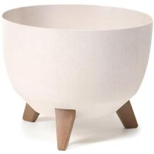 Lamela Lillepott Roma 9059195, Ø 24 cm, 15 cm, plastmass, kreemivärv, siseruumide taimed