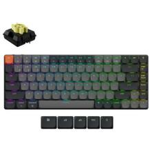 Keychron Клавиатура K3X-B4 75%, USB + Bluetooth, RGB LED, 84 клавиши, Аккумулятор, 1550 мАч, 124 ч