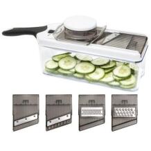 Ketler Rīve dārzeņiem un augļiem 9154663, 1,5l, mandolīna stils, neslīdošas pēdas, ergonomisks rokturis, turētājs