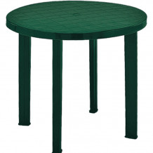 Ümmargune laud Tondo 90cm roheline, plastik