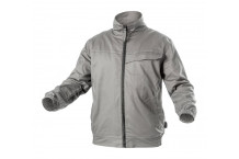 Darba jaka HOGERT KALMIT HT5K803-1-2XL, gaiši pelēka, 100% kokvilna, izmērs 2XL