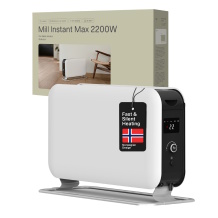 2200 W konvektsioonsoojendi kolme võimsusrežiimiga sobib 5–30 m² ruumidele valge CO2200LEDMAX Mill