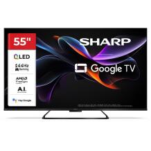 Sharp 55HR7265E, 55 nutitelevisioon, 3840 x 2160, LED, Google TV, 2 USB, 4 HDMI, Bluetooth, DTS Virtual:X