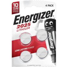Energizer Akud CR2025 415367, 3 V, Liitium, 4 tk