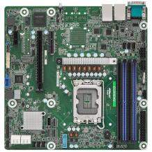 Asrock EC266D4U материнская плата, EC266D4U, 244mm, 244mm, AMI, 6.4, 1.1V, 256Mbit, LGA 1700, ECC, 3xUSB 2.0, Intel C266, 4xRAM