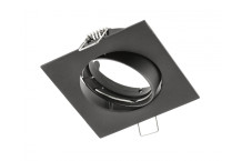 PORTO-K lubų  šviestuvas, IP20, kvadratinis, juodas, reguliuojamas kampas, DT10 tipas