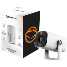 Manta Mini Smart Projektor PMA202A24, 250 ANSI, 7680x4320 px, Android 12, 0.9-4.2m, 150 tolli