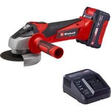 Einhell Power X-Change juhtmeta nurklihvija TC-AG 18/115 Li Kit, 18V, 4.0 Ah aku, vastupidav korpus, ergonoomiline käepide