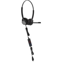 Tellur Voice 320 Wired Headset TLL411005, 130g, 2.2m, 106dB, 32Ω, USB, USB-C, binauraalne, aktiivne mürasummutamine