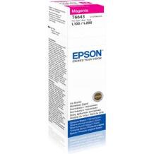 Epson T6643 Tindi pudel, C13T66434A, 70ml, 1, Magenta, Tindi-jet, Ühildub Epson L100, L110, L120