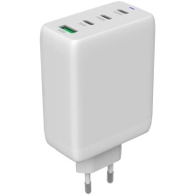 Compact wall charger with GaN technology 100 W total power 3×PD and 1×QC fast charging port CU100ACC EU White CNS-CUW100ACC CANYON