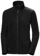 Moteriška fliso striukė Manchester 2.0 zip-in, L, HELLY HANSEN, 72094_990-L, juoda, 100% perdirbtas poliesteris, EN 14058:2017 3 klasė