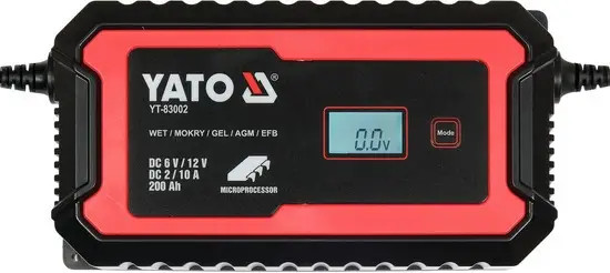 Akumulatoru lādētājs, 6/12V, 10A, 200Ah YT-83002 YATO