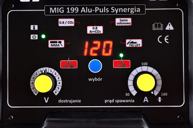 Pusautomātiskais invertors MIG-199 ALU-PULS SYNERGIA MMA, MB15/3,MMAR, D100/D200; 21282 MAGNUM