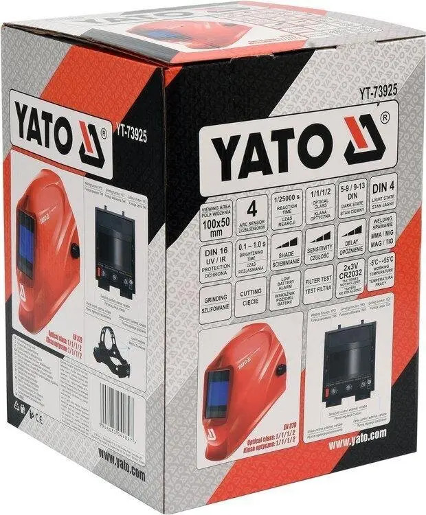 Metinātāju maska ar automātisku filtru YT-73925 YATO