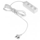 Mājsaimniecības pagarinātājs ar 3 kontaktligzdām, 3.0m, bez zemējuma, AW24601, AWTOOLS