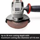 Einhell Nurgas lihvija TE-AG 18/115-2 Li - Solo 4431166, 18 V, 8500 min-1, 28 mm, 115 mm, pehme k&auml;ivitamine