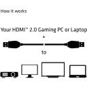 Club3D HDMI 2.0 кабель CAC-1310 3м 4K 60Hz 18Gbps Премиум Высокой скорости, Черный/Серебристый