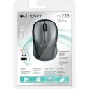 Logitech USB optinė pelė M235 910-002201, 1000 DPI, 3 mygtukai, RF belaidis, pilka spalva, 10m belaidis nuotolis, AA baterija
