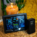 Weather Station RCC, DCF 2MEASURE 260808, electronic, wireless, backlit, sensor, black