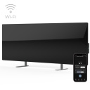 Smart premium-class infrared and convection heater up to 30m² 700W 11mm tempered glass panel with Wi-Fi 110×40×4 cm black AGH0002S Aeno