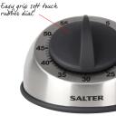 Salter Virtuvinis laikmatis 338 SSBKXR8EU16, 60min, nerūdijantis plienas, gumos rankena, garsus skambėjimas