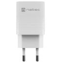 Natec Lādētājs NUC-2140, 30W, 110-240V, 50/60Hz, 1xUSB-A, 1xUSB-C, ātrā uzlāde, universāls