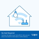 Smart Wi-Fi Light Bulb, Dimmable, TP-Link, Tapo L510E, 806 Lumens, 2700 K, 8.3 W, 220-240 V~