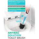 Beldray WC harja LA033996UFFEU7, hall, plastmass, 43cm x 11.6cm x 11.2cm, ergonoomiline k&auml;epide, kergesti puhastatav pea